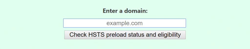 HSTS preload eligibility tool