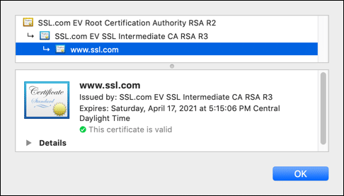 end-entity certificate